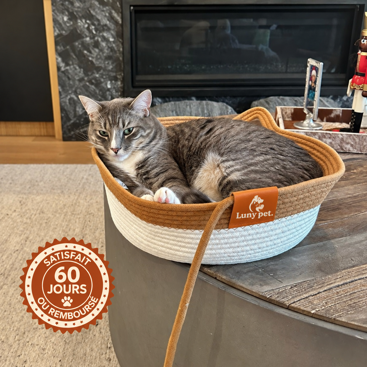 Panier Instinct Lunypet avec chat et garantie 60 jours